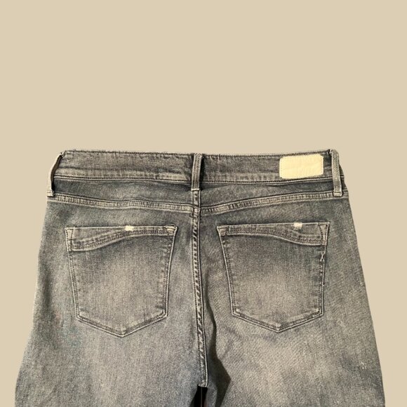 Express - Women's Stretch + Performance Cropped Skinny Jeans Mid Rise - Picture 2 of 6